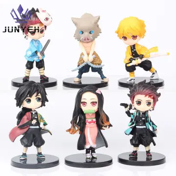  5 Pcs Demon Slayer Figure - Kamado Tanjirou, Kamado Nezuko,  Agatsuma Zenitsu, Tomioka Giyuu, Kochou Shinobu : Toys & Games