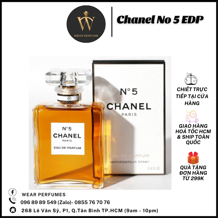 Nước hoa Chanel No 5 Eau de Parfum - Sang trọng, Quyến rũ, Tinh tế -  Fullsize và Chiết 