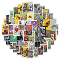 hedeguoji?60Pcs Cartoon Personality Tarot Cards Graffiti Sticker Mug Helmet Thin Sticker