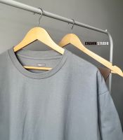 เสื้อยืด Oversize สีเทาอ่อน SILVER ผลิตจากผ้า Cotton 100%