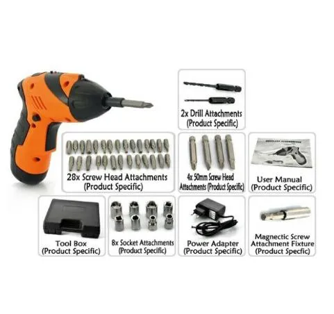 Drill master 4.8 online v cordless screwdriver manual