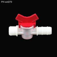 4/6/8/10/12/16/20mm Hose Barb x 1/2 3/4 BSP Male Thread Two Way Plastic Ball Valve Aquarium Garden Micro Irrigation Connector