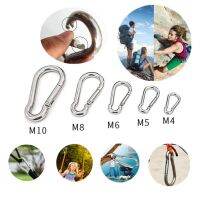 （ At）304 StainlessKeychain ล็อคหลาย HighCarabiner ForClimbing อุปกรณ์ BuckleClip ฤดูใบไม้ผลิตะขอเครื่องมือ