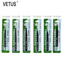 VETUS ป้องกันไฟฟ้าสถิตสแตนเลสคีมต่อขนตาแหนบชุดอิเล็กทรอนิกส์ศัพท์ลอจิกคณะกรรมการบำรุงรักษาแหนบ