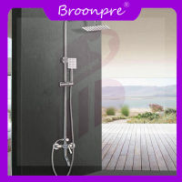 Broonpre ฝักบัวอาบน้ำก๊อกน้ำเดี่ยวอ่างอาบน้ำฝักบัวแบบผสมก๊อกน้ำชั้นวางของShowerน้ำร้อนเย็นTap