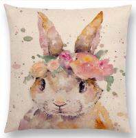 Watercolor Animals Robin Flamingos Kookaburras Lion Flowers Butterfly Ladybug Lane Bird Wren Good Cushion Cover Pillow Case