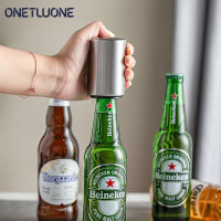 Onetwone สแตนเลสที่เปิดขวดอัตโนมัติแม่เหล็กเปิดขวดที่เปิดเบียร์สแตนเลส Push Down เปิดโซดาเบียร์ไวน์ที่เปิดขวด