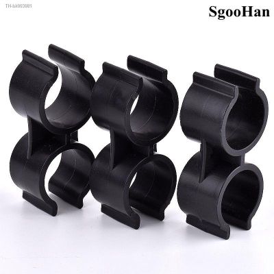 ☇ 2 20 Pcs 25mm Type H PVC Pipe Clamps Double U Type Aquarium Fish Tank Fitting Agricultural Irrigation Garden Water Pipe Suppor