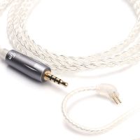 ❈㍿ TRN 2.5mm plug Replacement Cable 0.75Pin 0.78Pin MMCX Upgraded Plated Silver For TRN V10 V20 KZ ZS6/ZST ZSR ZS10 TFZ RT-1