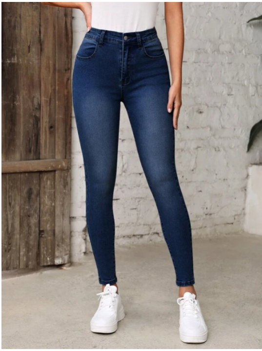 Skinny Jeans Pants for Ladies Semi Highwaist #22308 | Lazada PH