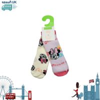 (พร้อมส่ง 6M-2Y) ถุงเท้ามินนี่เมาส์ A1 แพ็ค 2คู่  Minnie Sock by jrqkidstore