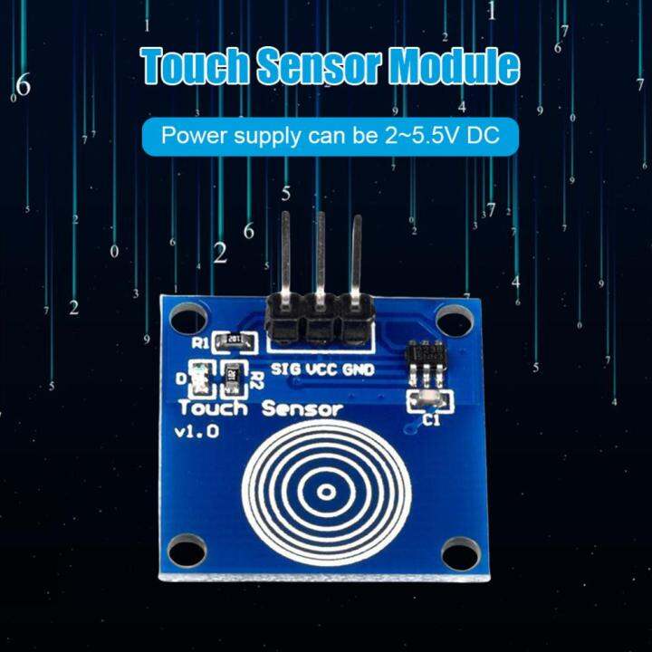 โมดูลบอร์ดเซ็นเซอร์-ttp223โมดูลเซ็นเซอร์แบบ-capacitive-2-5-5v-dc