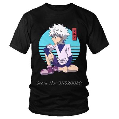 Hunter X Hunter T Shirt Men Cotton T-Shirts Killua Zoldyck Manga Lovers Tees Top Fashion Anime Tshirts Gift Harajuku Streetwear