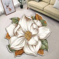 Floor Mat Carpet Flower Lotus Mat 60*60cm Bedside Blanket Cloakroom Mat