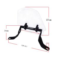 Universal Scooter Motorcycle Motorbike Clear ABS Plastic Front Windshield Windscreen