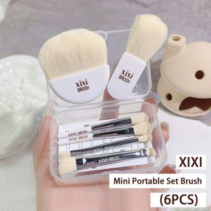 6pcs-mini-cute-portable-set-brush-pocket-cosmetic-brushes-loose-powder-eyeshadow-highlighter-blush-soft-brushes-full-makeup-kits-makeup-brushes-sets