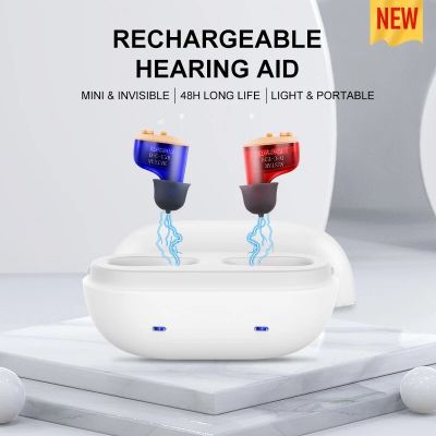 ZZOOI Hearing Aid Rechargeable Intelligent Hearing Aids Digital Sound Amplifier For Elderly Deafness Severe Loss Hearing Device audifo