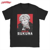 Jujutsu Kaisen Sukuna Tshirts Men Anime Novelty Cotton Tee Shirt T Shirts Birthday Present 100% cotton T-shirt