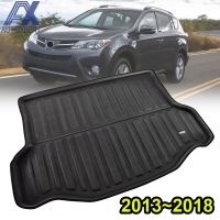 AX Boot Mat ด้านหลัง Trunk Liner Cargo สำหรับ Toyota RAV4 2013 2014 2015 2016 2017 2018ถาดพรม MudKick Protector อุปกรณ์เสริม