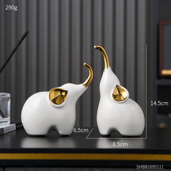 Nordic Living Room Figurines For Interior Home Decor Figurines Elephant