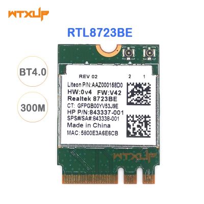 Wireless Adapter for Realtek RTL8723BE 802.11n WiFi Card Bluetooth 4.0 NGFF card SPS 843338-001 300Mbps
