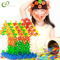 200Pcs 3D Puzzle Jigsaw Plastic Snowflake Building Building Model Puzzle Educational Inligence Toys For Kids WYQ