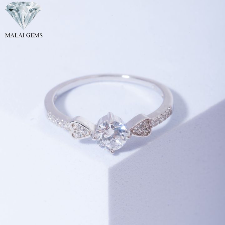 malai-gems-แหวนเพชร-แหวนเพชรชู-ประดับทรง-หัวใจ-เงินแท้-925-เคลือบทองคำขาว-ประดับเพชรสวิส-cz-รุ่น-151-1rl38735-แถมกล่อง