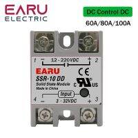 Ssr-60dd Ssr-100dd Ssr 80a 60a 100a โซลิดสเตทรีเลย์โมดูล Dc3-32v อินพุต Dc12-220v เอาท์พุต Dc เครื่องแปลงแรงดันไฟฟ้า Dc