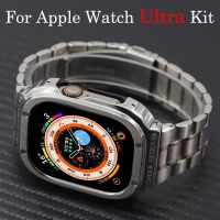 Strap+Cover For Apple Watch Ultra Case 49Mm 45Mm 44Mm 40Mm 41Mm Luxury Alloy Stainless Steel Bumper Iwatch Series 8 7 6 SE 5 4