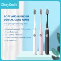 HOKDS GlorySmile Sonic Electric Toothbrush IPX7 Cleaning for Men and Women Adult Non-Rechargeable Soft Fur Full-Automatic Waterproof