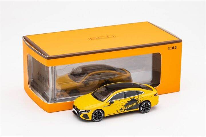 gcd-1-64-cc-arteon-r-blue-green-yellow-silver-lhd-diecast-model-car