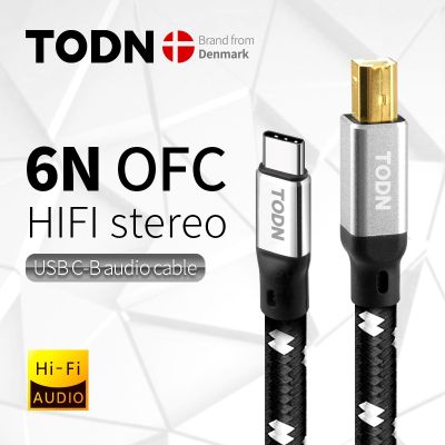 【jw】♟  todn usb dac type c to b Stereo 6N Data audio digital Cable for mobile phone