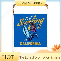 Pinakagandang Surfing Sa California ป้ายโลหะผนังถ้ำพิมพ์โรงภาพยนตร์ตกแต่งผนังโปสเตอร์ป้ายดีบุก 20 * 30 ซม