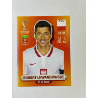 สติ๊กเกอร์สะสม Robert Lewandowski ฟุตบอลโลก Worldcup 2022 Poland ของสะสมทีมฟุตบอล นักเตะ โปแลนด์