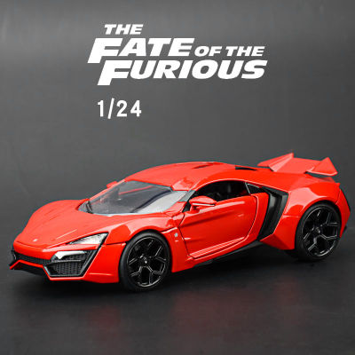 JADA 1:24 LYKAN Hypersport Supercar ของเล่นล้อแม็กรถยนต์ D Iecasts และของเล่นยานพาหนะรถรุ่นขนาดเล็กขนาดรุ่นรถของเล่นสำหรับเด็ก