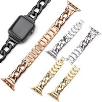 Skeleton Metal Wristband for iWatch Series 8 7 6 5 4 3 2 1 Fashion Bracelet Strap for Apple Watch Band Ultra 49mm 45mm 40mm 42mm