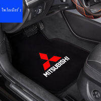 รถหนังนิ่มพรมปูพื้นกันลื่น Fit Mitsubishi Pajero Outlander Lancer Eclipse EVO Galant Car Print Rug