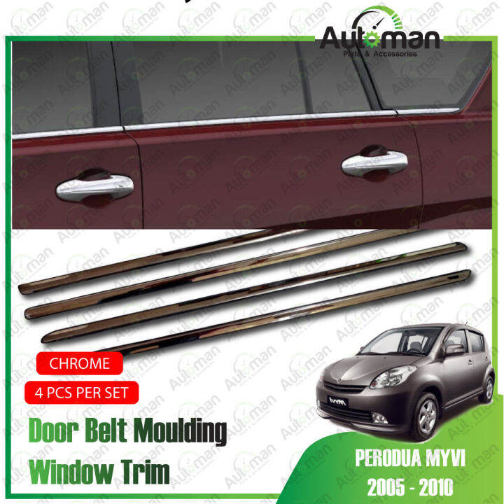 Perodua Myvi Old Window Chrome Lining / Door Belt Moulding | Lazada