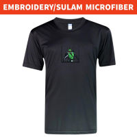 Zero ONE KAMEN RIDER EMBROIDERY(SULAM) เสื้อยืด ผ้าไมโครไฟเบอร์ สีดํา สําหรับออกกําลังกาย ยิมS-5XL