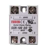 【ES】SSR-100 DD Solid State Relayโมดูล100A 3-32V DC 5-60V DCเอาท์พุทรีเลย์