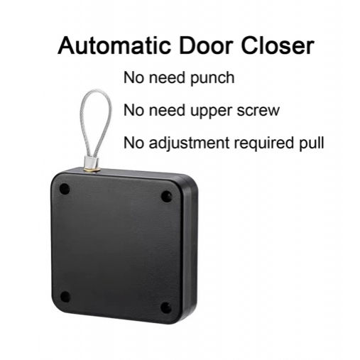 ตัวปิดประตูอัตโนมัติ-ที่ดึงปิดประตู-ตัวดึงสายสลิง-อุปกรณ์ปิดประตูอัตโนมัติ-ใช้งานได้โดยไม่ต้องเจาะ-punch-free-pull-automatic-door