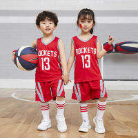 Childrens Basketball Suit Outdoor Sportswear 2-12 Y Youth Sleeveless Vest + T-shirt 2PCS Summer New Kids Clothes Girls