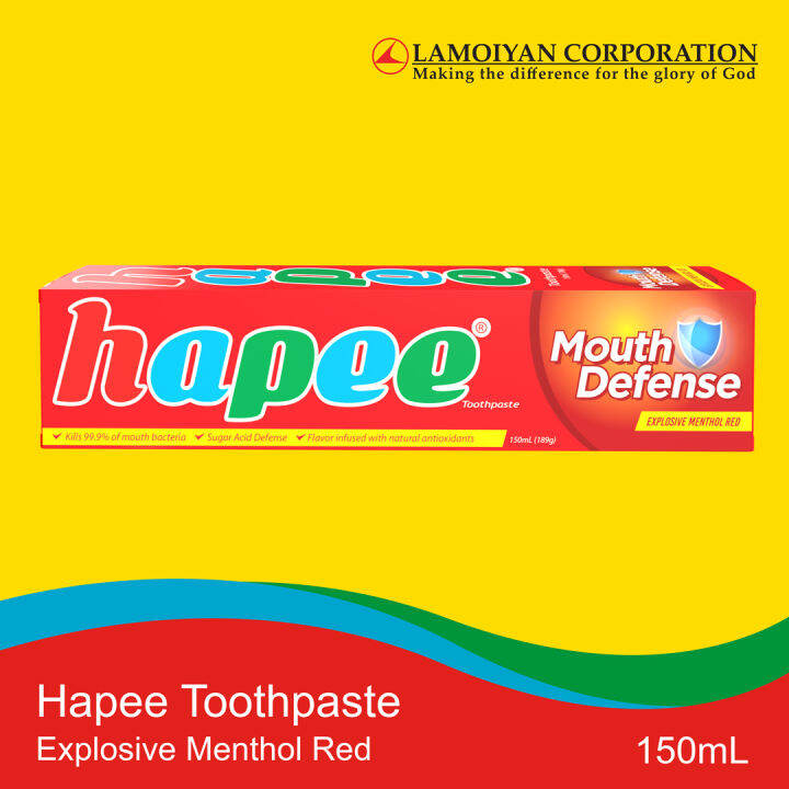Hapee Toothpaste Explosive Menthol Red 150mL Lazada PH