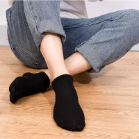 Local 1Pair Stocking Stokin Plain Color Sarung Kaki Uni Sock Soft Cotton Women Men Casual Sport Breathable Boat Socks