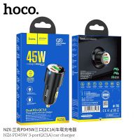 Hoco NZ6 ที่ชาร์จในรถ PD45W 3port car charger หัวชาร์จ​ในรถ หัวชาร์จเร็ว​ 5A 45W Quick Charge3.0/PD3.0