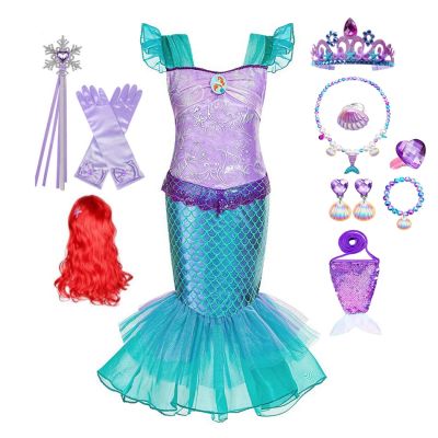 Mermaid Dress for Girls Kid Children
