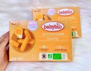 NỘI ĐỊA PHÁP Bánh quy ăn dặm hữu cơ cho bé mới mọc răng vị cam Babybio