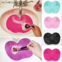 【cw】 Makeup Cleaner Foundation Silicone Eyeshadow Brushes Scrubber Board Soft Washing