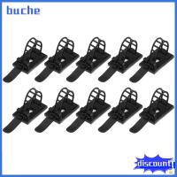 BUCHE 5/10Pcs อุปกรณ์ไฟฟ้า Table Desk Storage Wire Holder Organizer Cord Management Cable Tie Self-adhesive Cable Clips Wire Tie