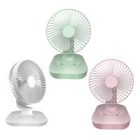 3000mAh USB Rechargeable 120 Degree Oscillation Desk Fan 3 Gear Shaking Head Fan for Home Office Dormitory Outdoor